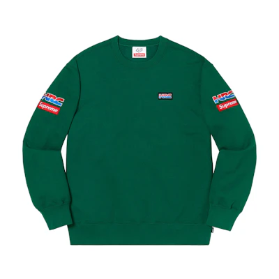 Supreme Honda Fox Racing Crewneck Dark Green