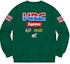 Order Supreme x Honda x Fox Racing Crewneck Hijau Gelap