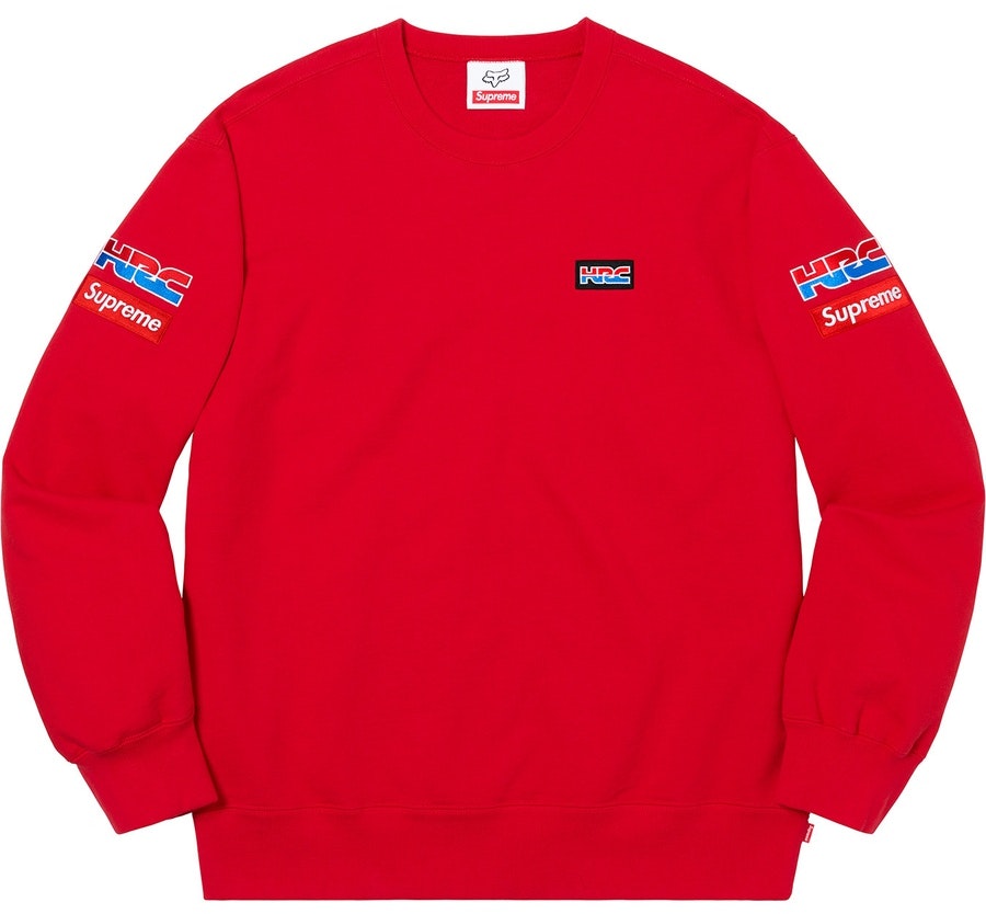supreme-honda-fox-racing-crewneck-red