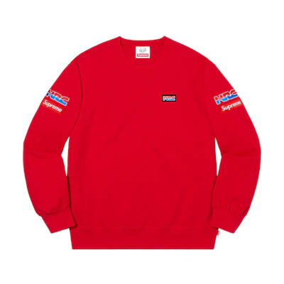 Supreme Honda Fox Racing Crewneck Red
