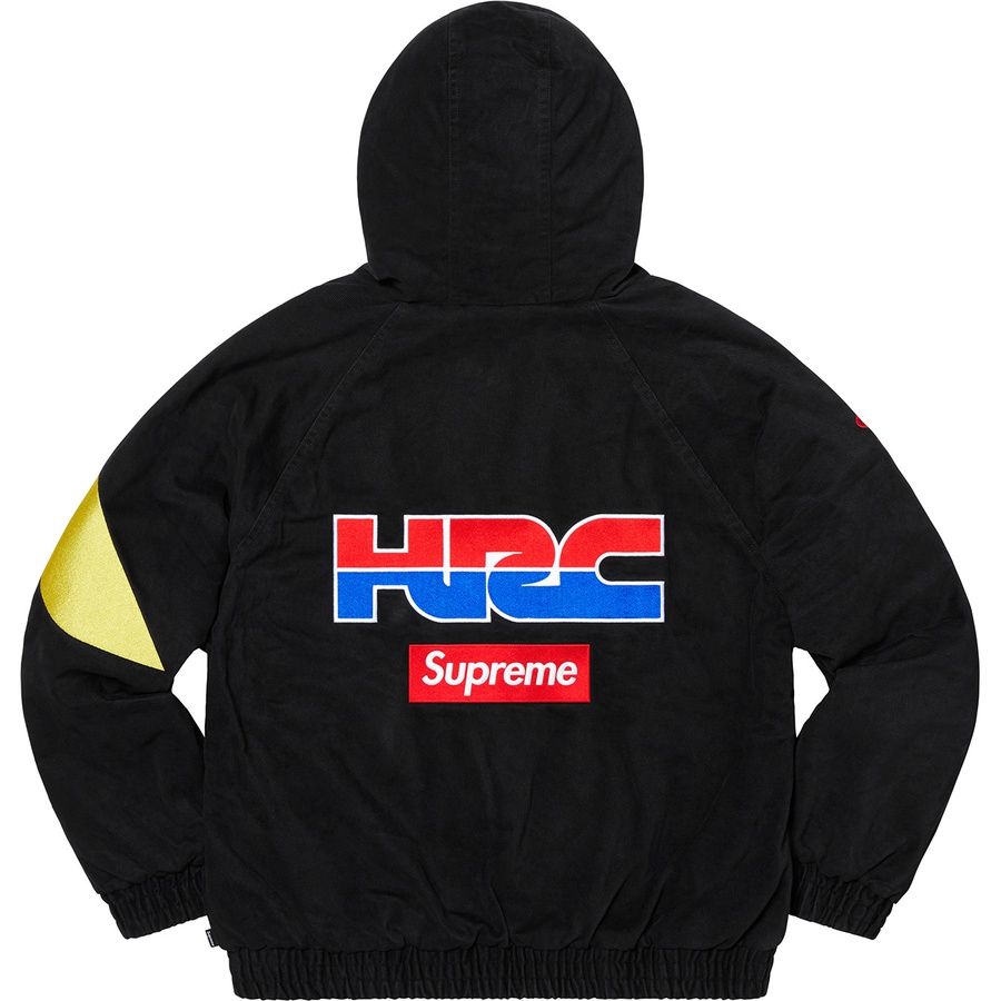 Supreme x Honda x Fox Racing Puffy Zip Up Work Jacket Black