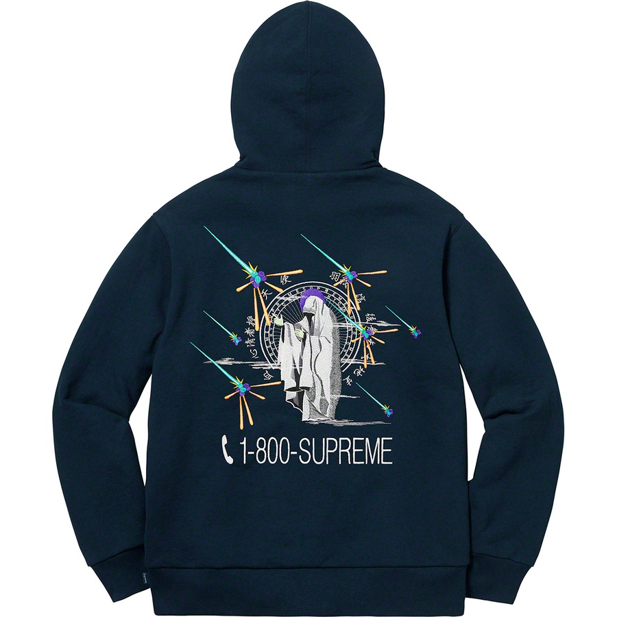 Order Sudadera con Capucha Supreme 1-800 Azul Marino