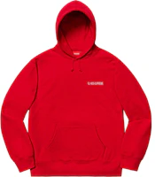 Supreme 1-800 Hooded Sweatshirt Red Supreme 1-800 Hooded Sweatshirt Red