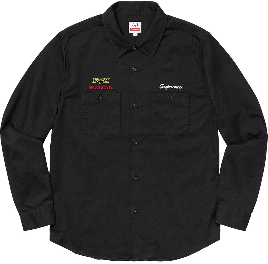 supreme-honda-fox-racing-work-shirt-black