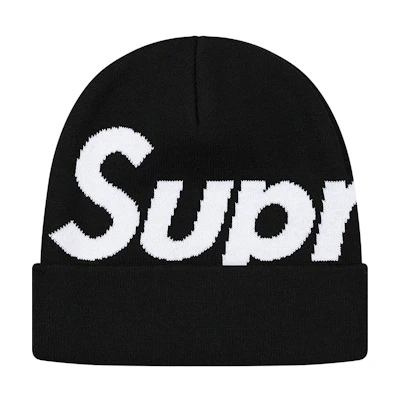 Supreme Big Logo Beanie (FW19) Black