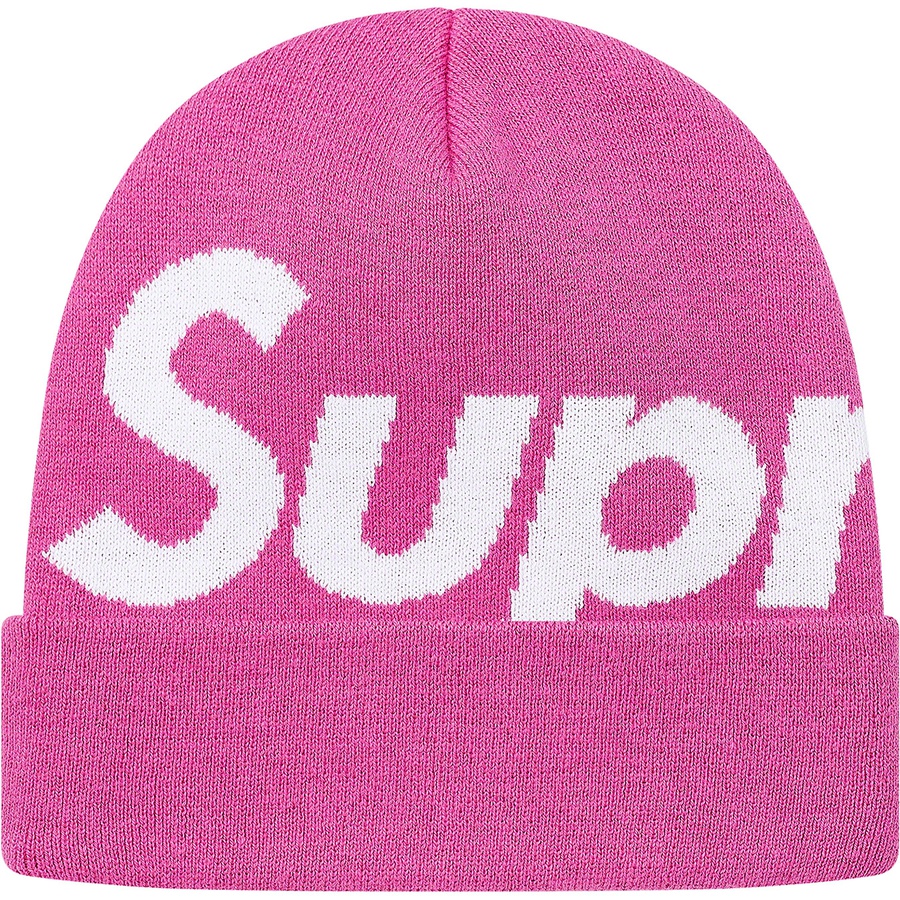 Supreme Big Logo Beanie (FW19) Magenta - Novelship