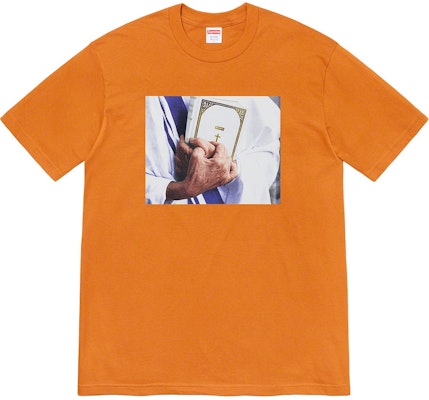 Camiseta Supreme Biblia Naranja Quemado Buy Camiseta Supreme Biblia Naranja Quemado