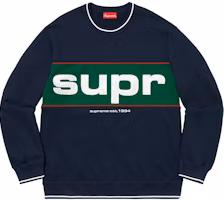 Supreme Piping Crewneck Navy Supreme Piping Crewneck Navy
