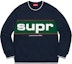 Buy Supreme Piping Crewneck Navy