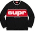 Buy Supreme Piping Crewneck Hitam