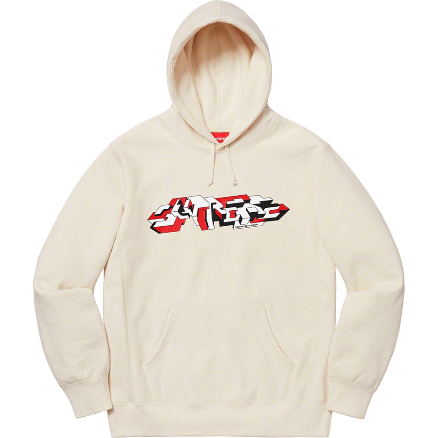 Supreme Delta Logo Hooded Sweatshirt Natural