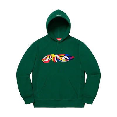 Supreme Delta Logo Hooded Sweatshirt Dark Green