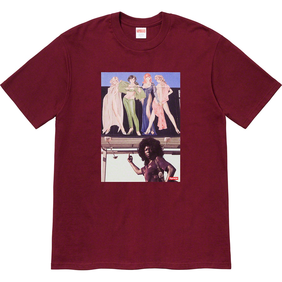 Supreme American Picture Tee Burgundy