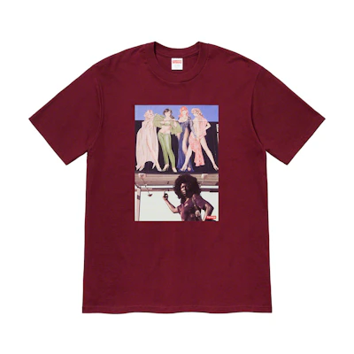 Supreme American Picture Tee Burgundy