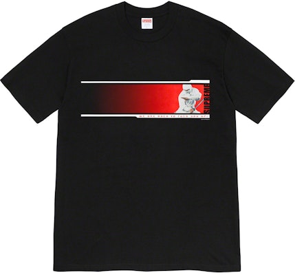 Supreme We're Back Tee Black Buy Supreme We're Back Tee Black