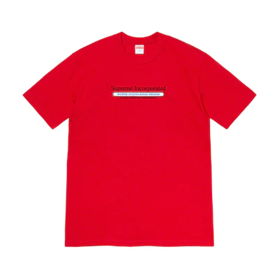 Supreme Inc. Tee Red