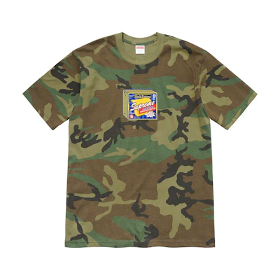 Supreme Cheese Tee Woodland Camo