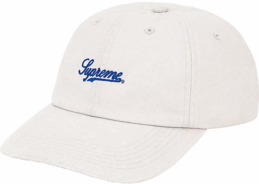 supreme-script-logo-6-panel-grey