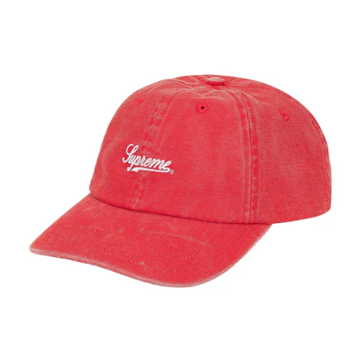 Supreme Script Logo 6-Panel (FW19) Red