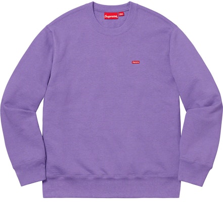 Supreme Small Box Crewneck Light Violet Buy Supreme Small Box Crewneck Light Violet