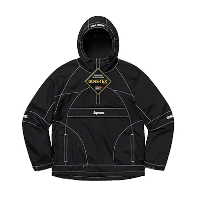 Supreme GTX Contrast Stitch Anorak Black
