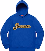 Supreme Sequin Viper Hooded Sweatshirt Royal