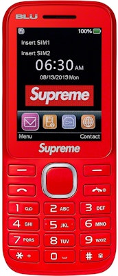 Supreme BLU Burner Phone Red Buy Supreme BLU Burner Phone Red