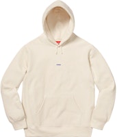 Supreme Micro Logo Hooded Sweatshirt Natural Supreme Micro Logo Hooded Sweatshirt Natural