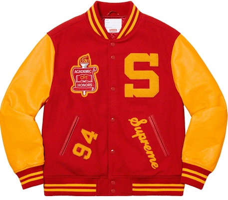Chaqueta Varsity Roja Supreme Team Buy Chaqueta Varsity Roja Supreme Team