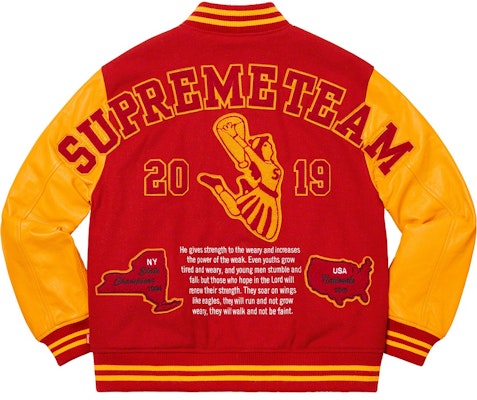 Chaqueta Varsity Roja Supreme Team Order Chaqueta Varsity Roja Supreme Team