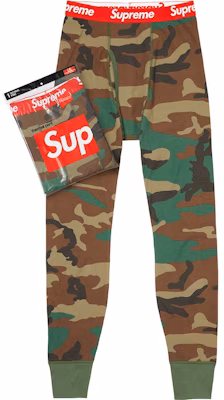 Supreme Hanes Thermal Pant (1 Pack) FW19 Woodland Camo Buy Supreme Hanes Thermal Pant (1 Pack) FW19 Woodland Camo