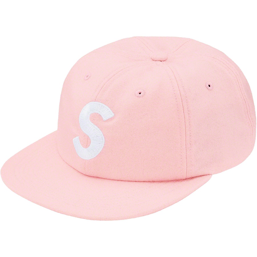 Supreme Wool S Logo 6-Panel FW19 Pink