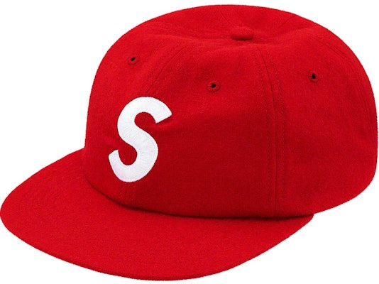 Supreme Wool S Logo 6-Panel FW19 Merah Buy Supreme Wool S Logo 6-Panel FW19 Merah