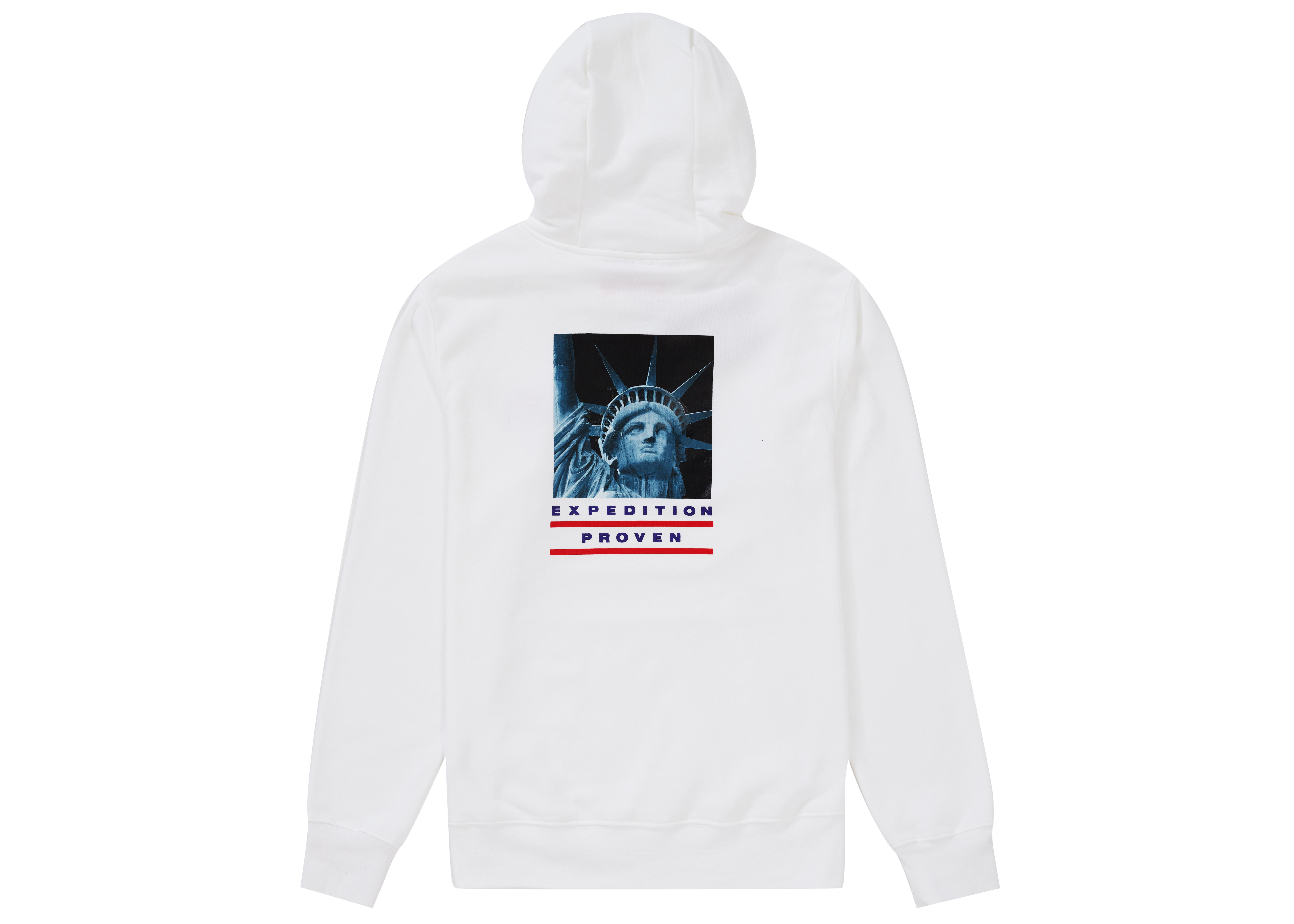 Supreme x The North Face Statue of Liberty Hooded Sweatshirt White ...