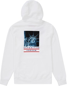 Supreme x The North Face Patung Liberty Hooded Sweatshirt Putih Order Supreme x The North Face Patung Liberty Hooded Sweatshirt Putih
