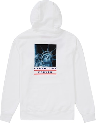 Supreme x The North Face Statue of Liberty Hooded Sweatshirt White Order Supreme x The North Face Statue of Liberty Hooded Sweatshirt White