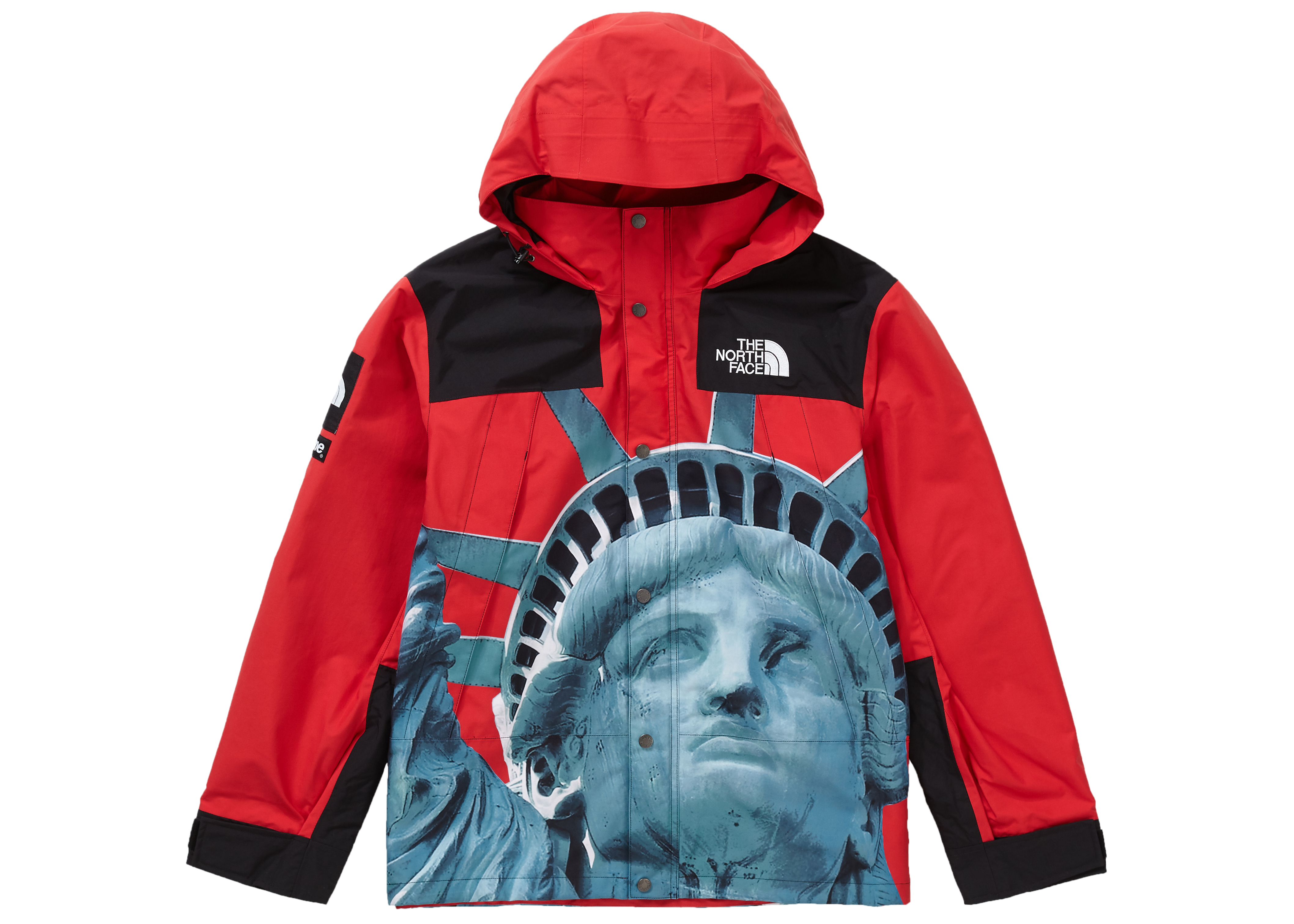 Supreme x The North Face Statue of Liberty Mountain Jacket Red