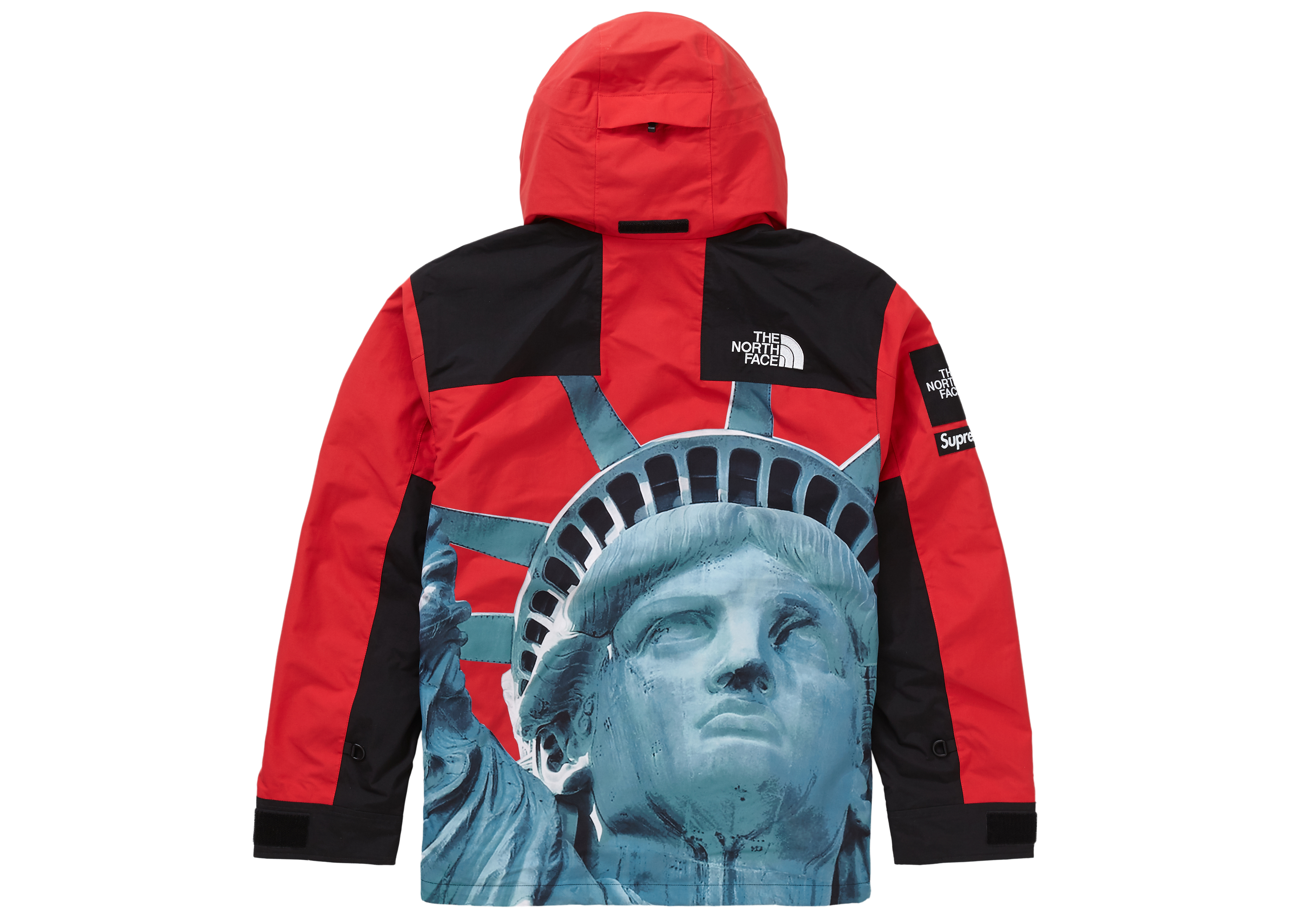 Supreme x The North Face Statue of Liberty Mountain Jacket Red