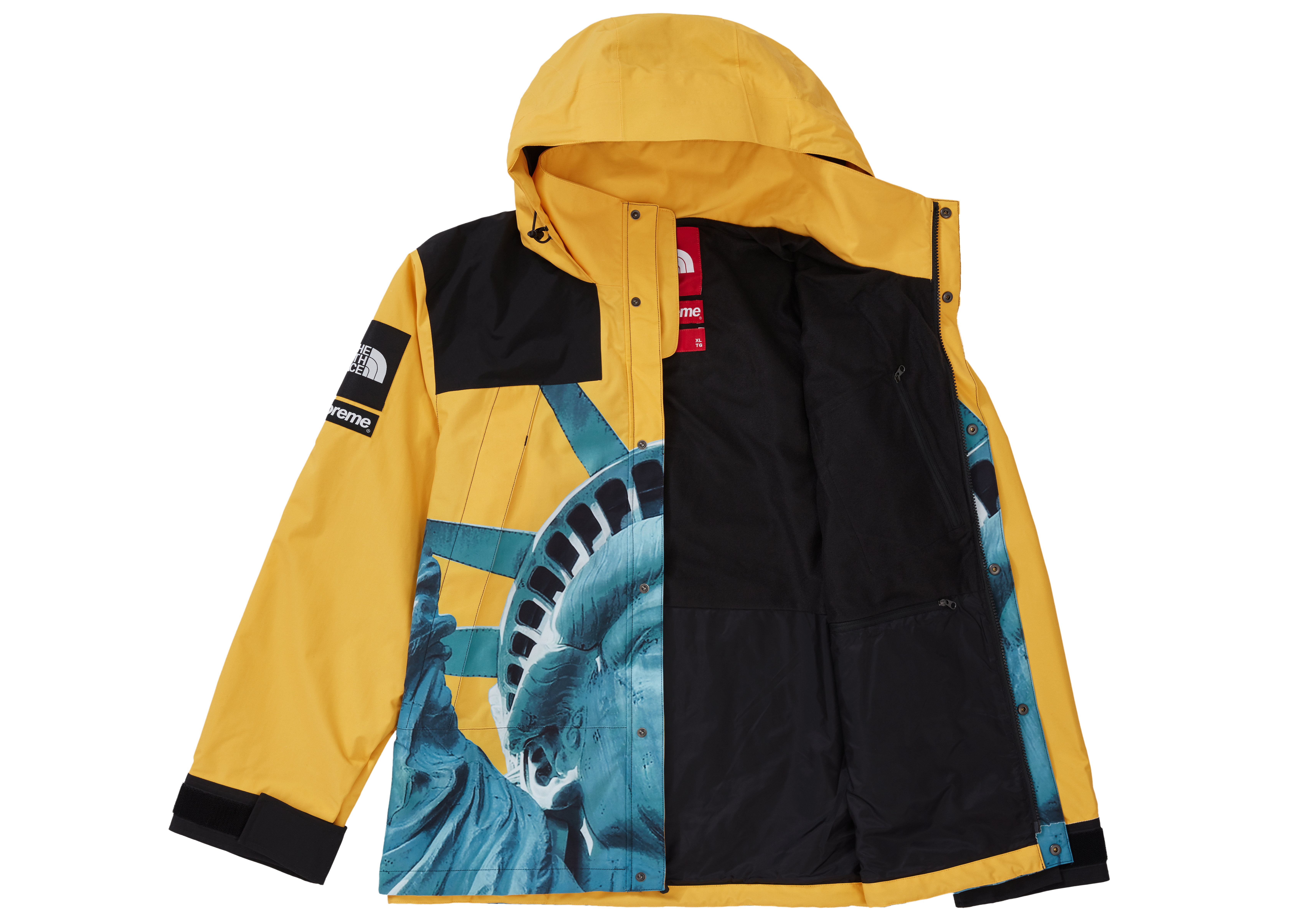 Supreme x The North Face Statue of Liberty Mountain Jacket Yellow