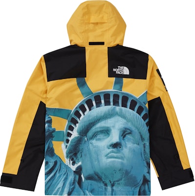 Supreme x The North Face Statue of Liberty Mountain Jacket Yellow Lookbook Supreme x The North Face Statue of Liberty Mountain Jacket Yellow