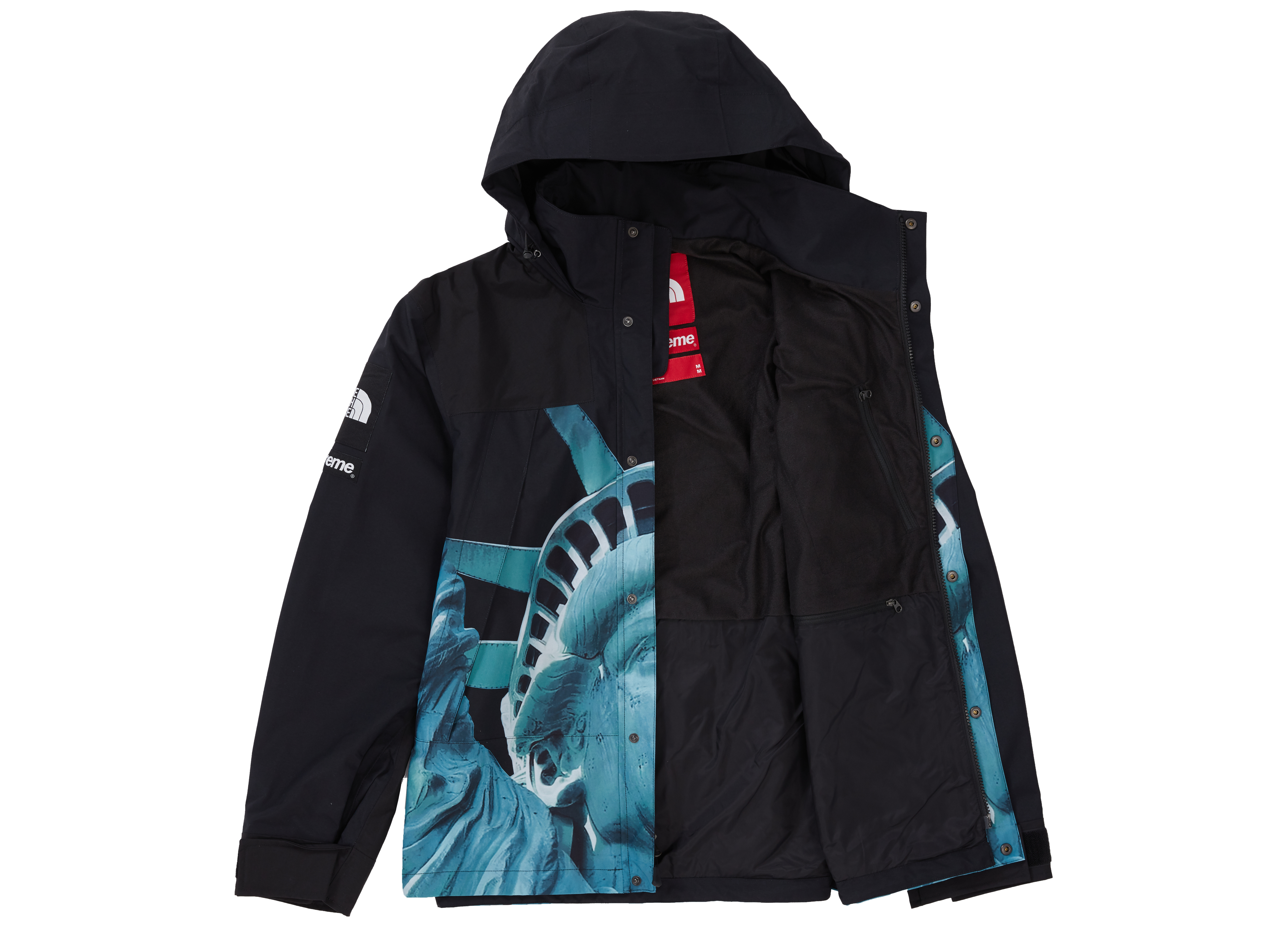 Supreme x The North Face Statue of Liberty Mountain Jacket Black 