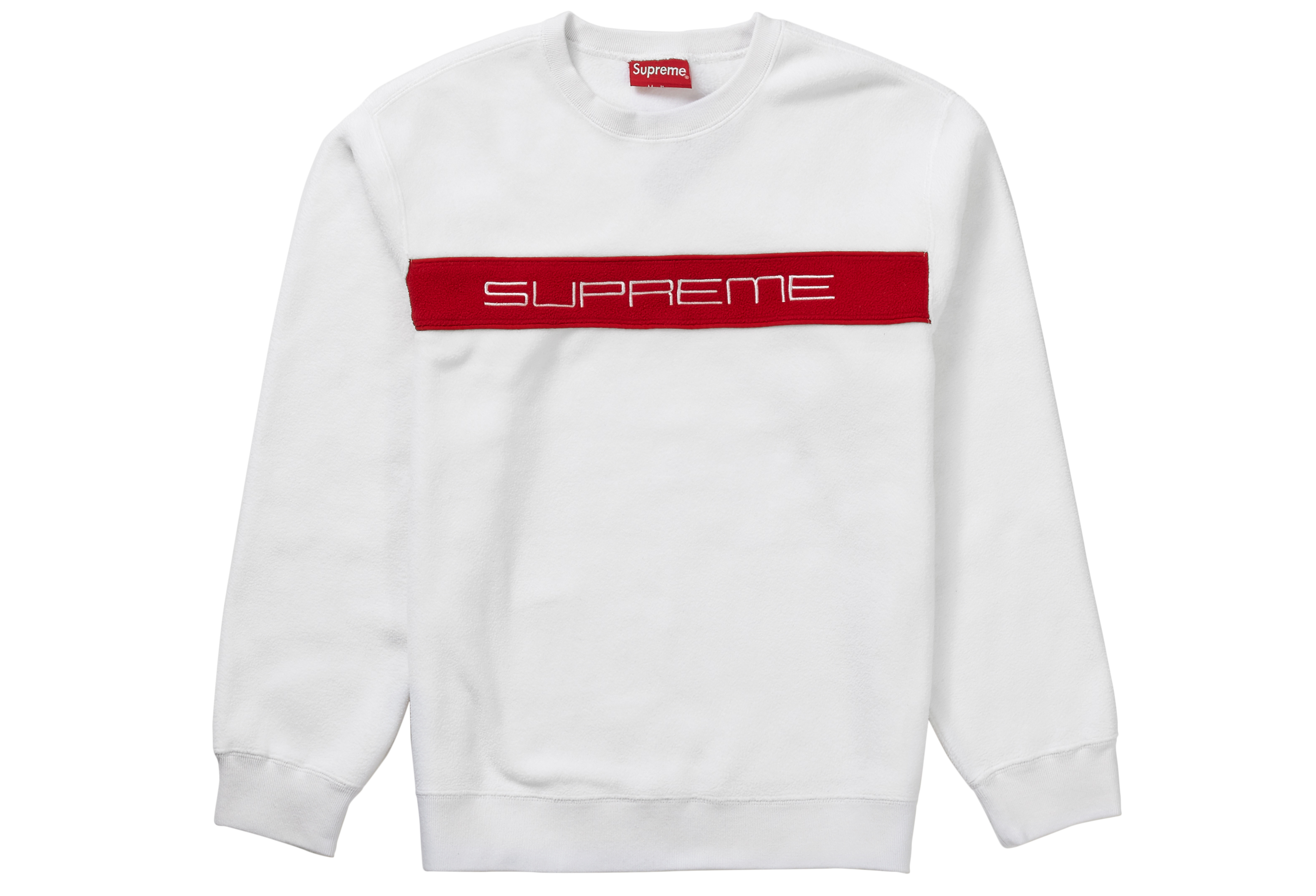 Buy Supreme Polartec 白色圓領衫