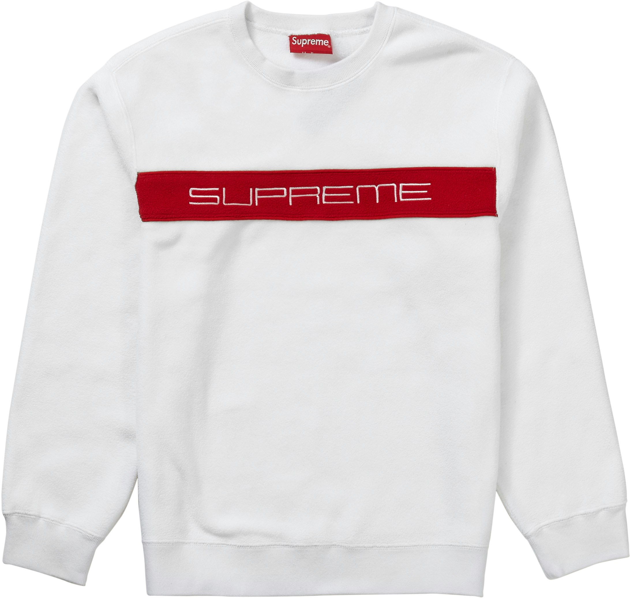 supreme-polartec-crewneck-white