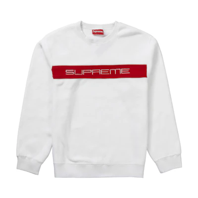 Supreme Polartec Crewneck White