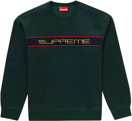 Supreme Polartec Crewneck Dark Green Buy Supreme Polartec Crewneck Dark Green