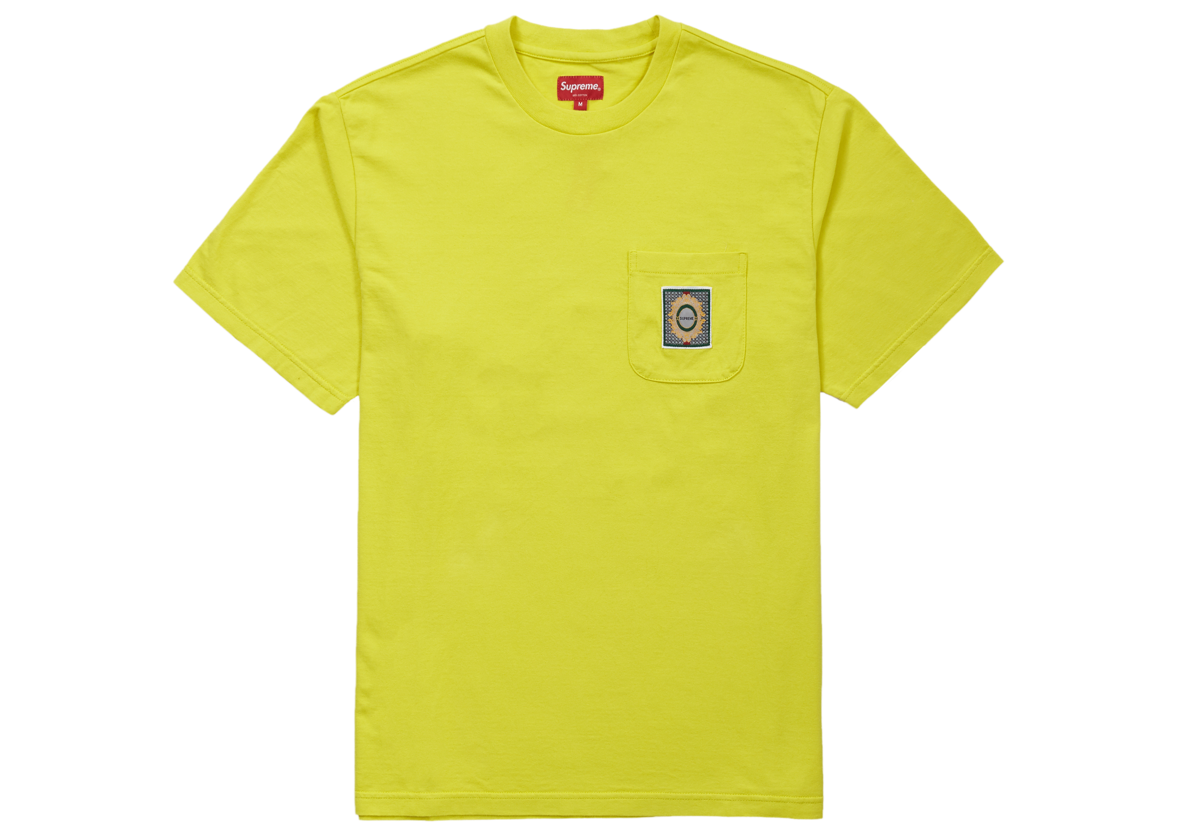 Supreme Crest Label Pocket Tee Mustard