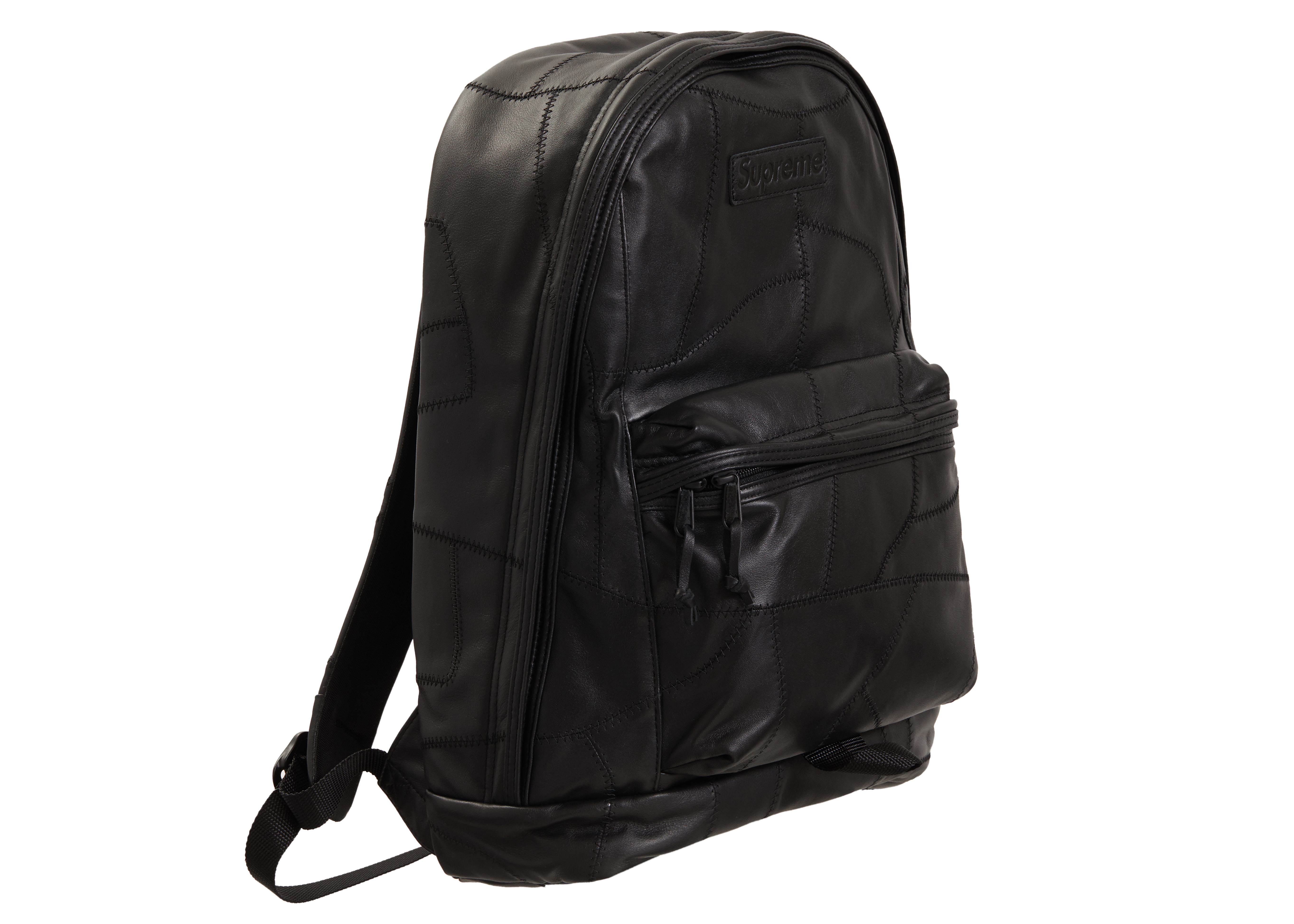 Supreme Patchwork Leather Backpack Black - Novelship