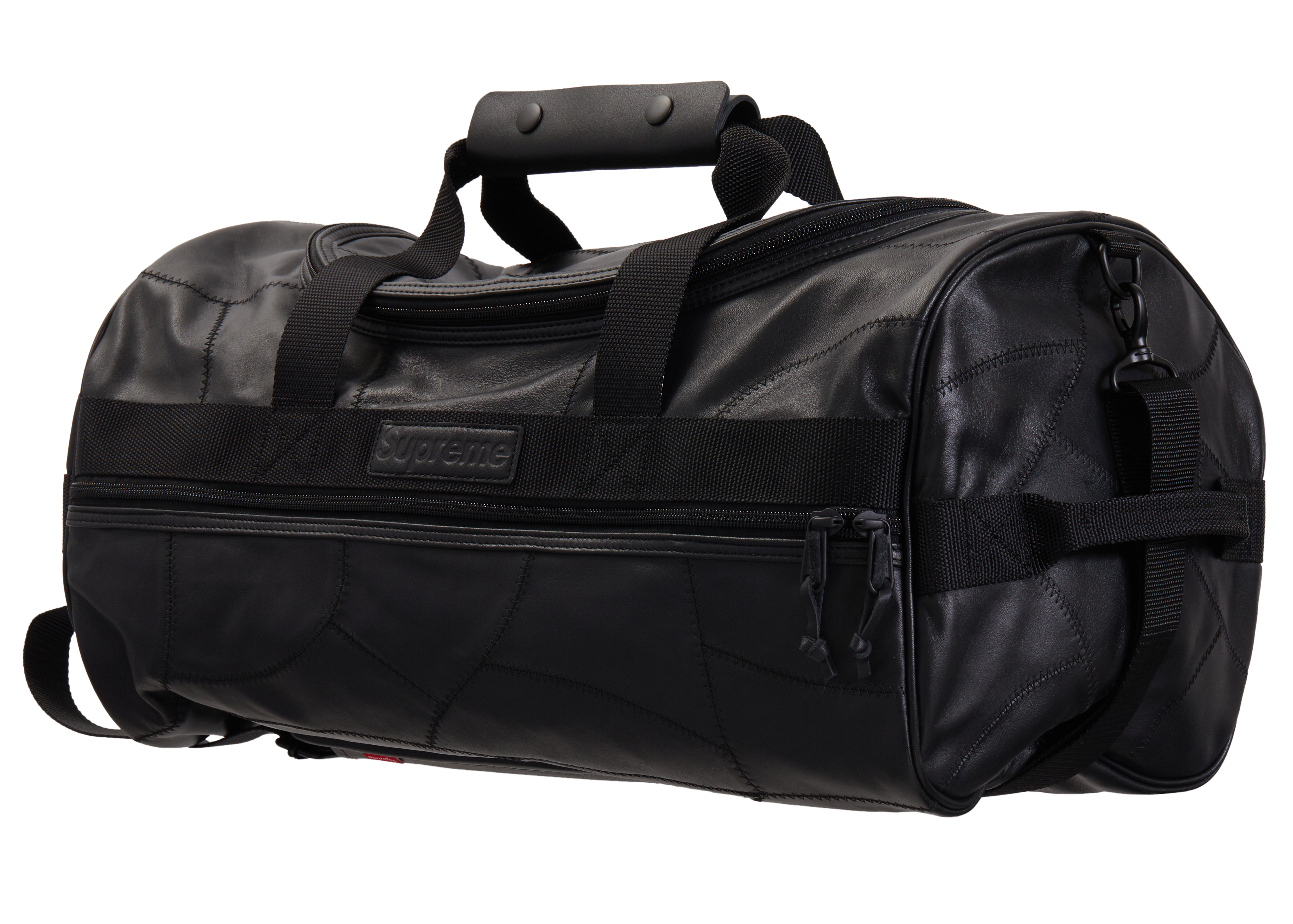 Supreme Patchwork Leather Duffel Bag Black - Novelship