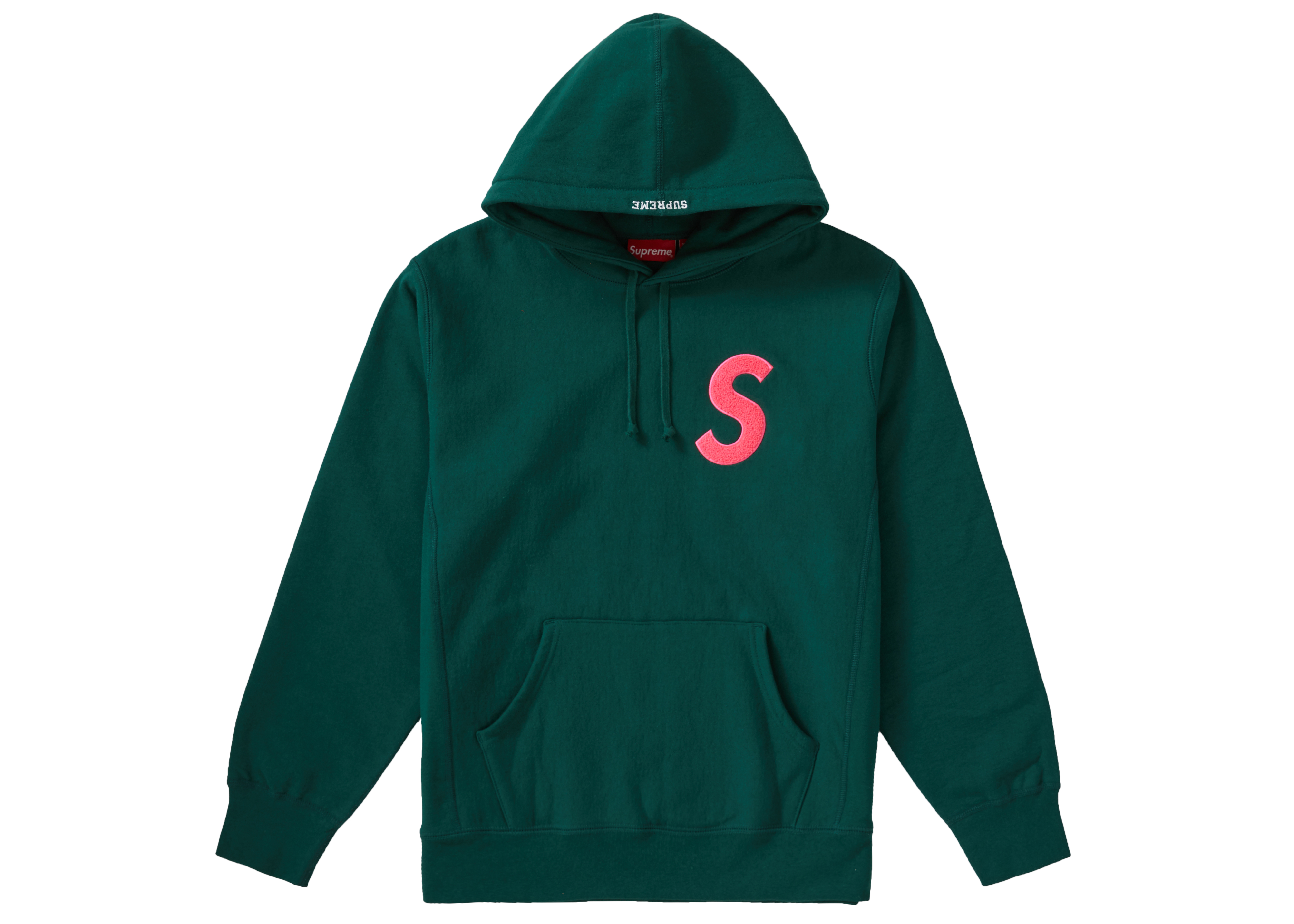 Supreme S Logo Hooded Sweatshirt (FW19) Dark Green - Novelship