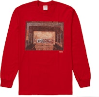 Supreme Martin Wong Attorney Street L/S Tee Red Supreme Martin Wong Attorney Street L/S Tee Red